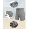 imageCOOFANDY Mens 2 Piece Outfits Knit Button Down Shirt Vintage Short Sleeve Polo Shirts Summer Casual Beach Shorts SetsGrey