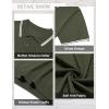 imageCOOFANDY Mens Knit Polo Shirts Casual Short Sleeve Button Down Golf Polo Shirts Vintage Collared T ShirtArmy Green