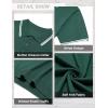 imageCOOFANDY Mens Knit Polo Shirts Casual Short Sleeve Button Down Golf Polo Shirts Vintage Collared T ShirtGreen