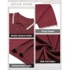 imageCOOFANDY Mens Knit Polo Shirts Casual Short Sleeve Button Down Golf Polo Shirts Vintage Collared T ShirtWine Red