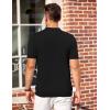 imageCOOFANDY Mens Knit Polo Shirts Short Sleeve Casual Button Down Shirts Vintage Collared Golf ShirtsBlack
