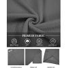 imageCOOFANDY Mens Knit Polo Shirts Short Sleeve Casual Button Down Shirts Vintage Collared Golf ShirtsDark Gray