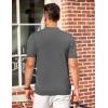 imageCOOFANDY Mens Knit Polo Shirts Short Sleeve Casual Button Down Shirts Vintage Collared Golf ShirtsDark Gray