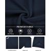 imageCOOFANDY Mens Knit Polo Shirts Short Sleeve Casual Button Down Shirts Vintage Collared Golf ShirtsNavy Blue