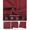 imageCOOFANDY Mens Knit Polo Shirts Short Sleeve Casual Button Down Shirts Vintage Collared Golf ShirtsWine Red