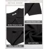 imageCOOFANDY Mens Knit Polo Shirts Short Sleeve Classic Fit Shirts Casual Goft Collared Textured T Shirt01black