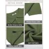 imageCOOFANDY Mens Knit Polo Shirts Short Sleeve Classic Fit Shirts Casual Goft Collared Textured T ShirtArmy Green