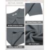 imageCOOFANDY Mens Knit Polo Shirts Short Sleeve Classic Fit Shirts Casual Goft Collared Textured T ShirtDark Grey