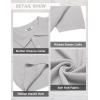 imageCOOFANDY Mens Knit Polo Shirts Short Sleeve Classic Fit Shirts Casual Goft Collared Textured T ShirtGrey