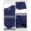 imageCOOFANDY Mens Knit Polo Shirts Short Sleeve Classic Fit Shirts Casual Goft Collared Textured T ShirtNavy Blue