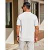 imageCOOFANDY Mens Knit Polo Shirts Short Sleeve Classic Fit Shirts Casual Goft Collared Textured T ShirtWhite