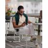 imageCOOFANDY Mens Zipper Polo Shirts Short Sleeve Casual Knit Polo Shirts Lightweight Golf ShirtKhaki