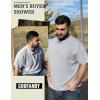 imageCOOFANDY Mens Zipper Polo Shirts Short Sleeve Casual Knit Polo Shirts Lightweight Golf ShirtLight Grey