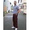 imageCOOFANDY Mens Zipper Polo Shirts Short Sleeve Casual Knit Polo Shirts Lightweight Golf ShirtLight Grey