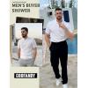 imageCOOFANDY Mens Zipper Polo Shirts Short Sleeve Casual Knit Polo Shirts Lightweight Golf ShirtWhite