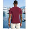 imageCOOFANDY Mens Zipper Polo Shirts Short Sleeve Casual Knit Polo Shirts Lightweight Golf ShirtWine Red