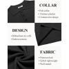 imageCOOFANDY Mens Knit Polo Shirt Short Sleeve Vintage Textured Casual Golf Shirts Summer Beach TopBlack
