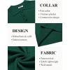 imageCOOFANDY Mens Knit Polo Shirt Short Sleeve Vintage Textured Casual Golf Shirts Summer Beach TopDark Green