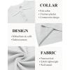 imageCOOFANDY Mens Knit Polo Shirt Short Sleeve Vintage Textured Casual Golf Shirts Summer Beach TopWhite