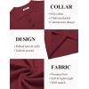 imageCOOFANDY Mens Knit Polo Shirt Short Sleeve Vintage Textured Casual Golf Shirts Summer Beach TopWine Red