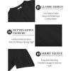 imageCOOFANDY Mens Knit Shirts Short Sleeve Button Down Polo Shirt Vintage Casual Beach Shirt Summer TopsBlack