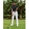 imageCOOFANDY Mens Polo Shirts Short Sleeve Golf Polo Button Pullover Casual Contrast Color Basic T Shirt Ribbed CollarBlack
