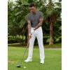 imageCOOFANDY Mens Polo Shirts Short Sleeve Golf Polo Button Pullover Casual Contrast Color Basic T Shirt Ribbed CollarDeep Gray