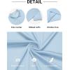 imageCOOFANDY Mens Polo Shirts Short Sleeve Golf Polo Button Pullover Casual Contrast Color Basic T Shirt Ribbed CollarLight Blue