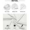 imageCOOFANDY Mens Polo Shirts Short Sleeve Golf Polo Button Pullover Casual Contrast Color Basic T Shirt Ribbed CollarWhite