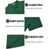 imageCOOFANDY Mens Textured Polo Shirts Short Sleeve Slim Fit Casual Button Polo TShirt Summer Collared Golf ShirtGreen