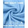 imageCOOFANDY Mens Textured Polo Shirts Short Sleeve Slim Fit Casual Button Polo TShirt Summer Collared Golf ShirtLight Blue