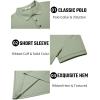 imageCOOFANDY Mens Textured Polo Shirts Short Sleeve Slim Fit Casual Button Polo TShirt Summer Collared Golf ShirtLight Green