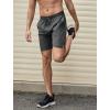 imageCOOFANDY Mens 7 Athletic Shorts Quick Dry Gym Workout Shorts Lightweight Breathable Running Shorts with Pockets2 Pack BlackDark Grey