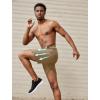 imageCOOFANDY Mens 7 Athletic Shorts Quick Dry Gym Workout Shorts Lightweight Breathable Running Shorts with Pockets2 Pack BlackKhaki