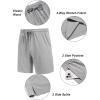 imageCOOFANDY Mens 7 Athletic Shorts Quick Dry Gym Workout Shorts Lightweight Breathable Running Shorts with Pockets2 Pack BlackLight Grey