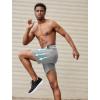 imageCOOFANDY Mens 7 Athletic Shorts Quick Dry Gym Workout Shorts Lightweight Breathable Running Shorts with Pockets2 Pack BlackLight Grey