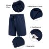 imageCOOFANDY Mens 7 Athletic Shorts Quick Dry Gym Workout Shorts Lightweight Breathable Running Shorts with Pockets2 Pack BlackNavy Blue