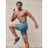 imageCOOFANDY Mens 7 Athletic Shorts Quick Dry Gym Workout Shorts Lightweight Breathable Running Shorts with PocketsBlue