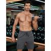 imageCOOFANDY Mens 7 Athletic Shorts Quick Dry Gym Workout Shorts Lightweight Breathable Running Shorts with PocketsDark Grey