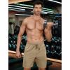 imageCOOFANDY Mens 7 Athletic Shorts Quick Dry Gym Workout Shorts Lightweight Breathable Running Shorts with PocketsKhaki