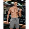 imageCOOFANDY Mens 7 Athletic Shorts Quick Dry Gym Workout Shorts Lightweight Breathable Running Shorts with PocketsLight Grey