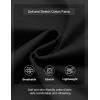 imageCOOFANDY Mens Casual Shorts Cotton Elastic Waist Drawstring Shorts Lightweight Summer Beach ShortsBlack