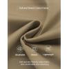 imageCOOFANDY Mens Casual Shorts Cotton Elastic Waist Drawstring Shorts Lightweight Summer Beach ShortsDark Khaki