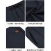 imageCOOFANDY Mens Casual Shorts Cotton Elastic Waist Drawstring Shorts Lightweight Summer Beach ShortsDark Navy Blue