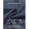 imageCOOFANDY Mens Casual Shorts Cotton Elastic Waist Drawstring Shorts Lightweight Summer Beach ShortsDenim Blue