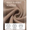 imageCOOFANDY Mens Casual Waffle Shorts Elastic Waist Summer Beach Shorts 7quot Workout Sweat ShortsKhaki