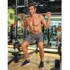 imageCOOFANDY Mens Gym Workout Shorts 8 Inch Quick Dry Athletic Shorts Lightweight Drawstring Running ShortsBlack  Deep Grey