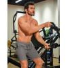 imageCOOFANDY Mens Gym Workout Shorts 8 Inch Quick Dry Athletic Shorts Lightweight Drawstring Running ShortsBlack  Deep Grey