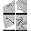 imageCOOFANDY Mens Gym Workout Shorts 8 Inch Quick Dry Athletic Shorts Lightweight Drawstring Running ShortsBlack  Light Grey