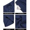 imageCOOFANDY Mens Gym Workout Shorts 8 Inch Quick Dry Athletic Shorts Lightweight Drawstring Running ShortsBlack  Navy Blue